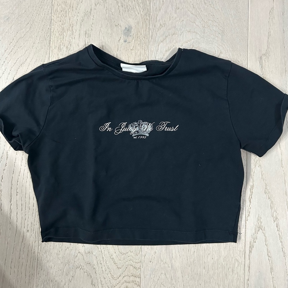 Juicy Couture black crop top